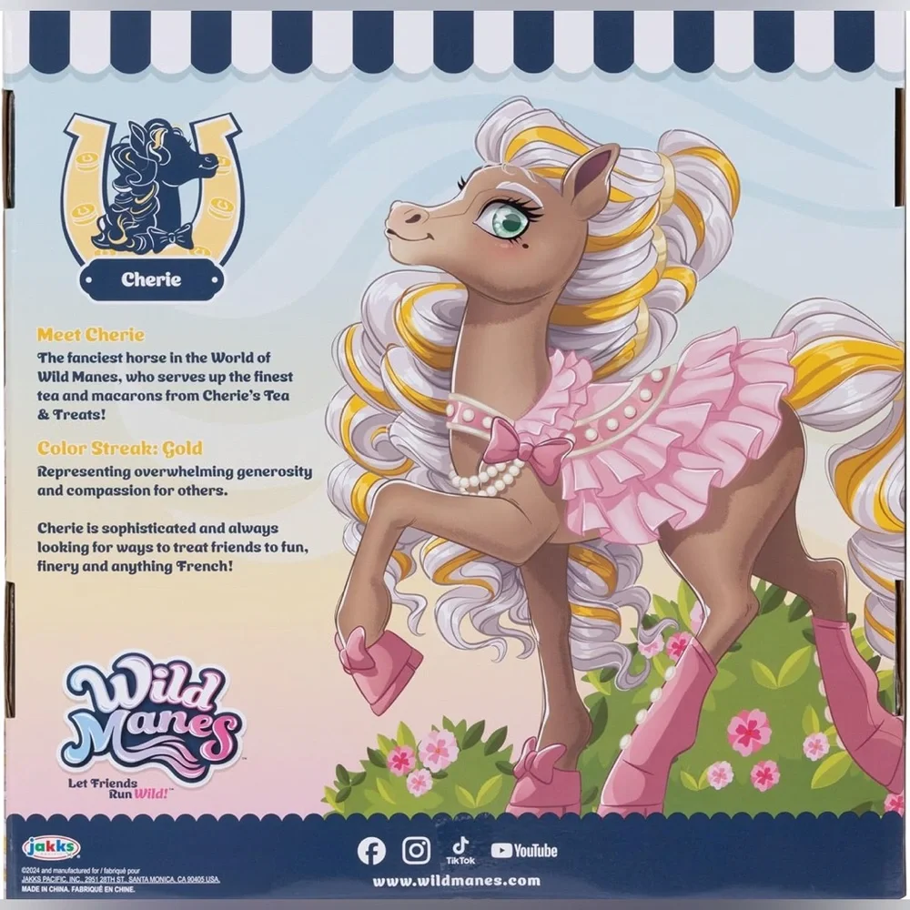 Wild Manes Pony playset & bakery cafe cart NEW poseable little ponies